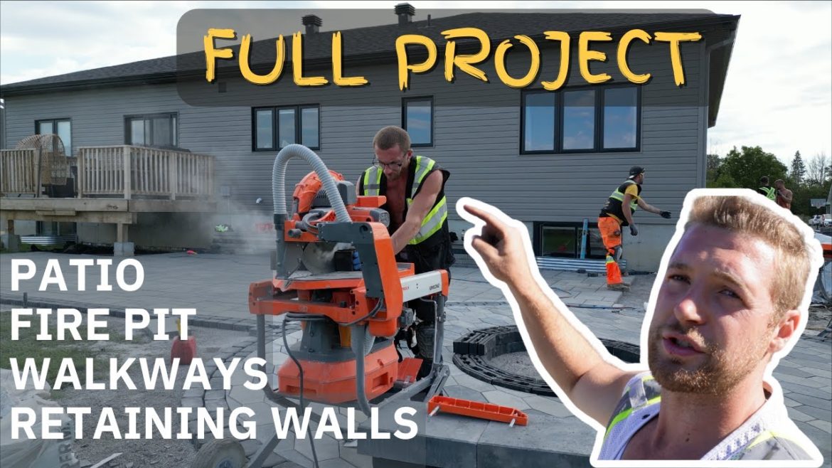 PART 1: COMPLETE INTERLOCK PROJECT – Patio, Fire Pit, Walkways, Retaining Walls PART 1: COMPLETE INTERLOCK PROJECT - Patio, Fire Pit, Walkways, Retaining Walls