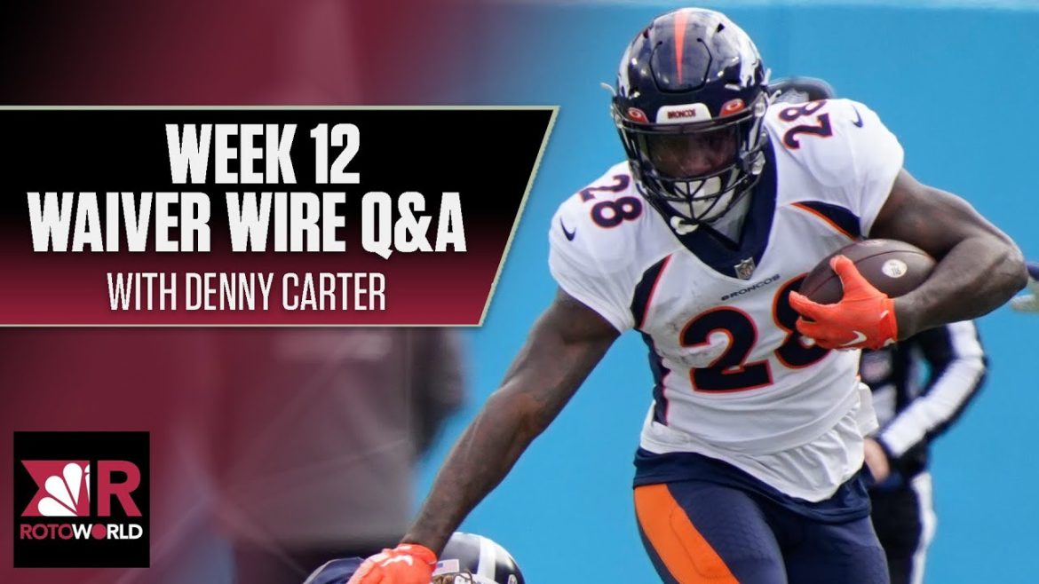 NFL Week 12 Fantasy Football Waiver Wire Q&A with Denny Carter | Rotoworld | NFL on NBC