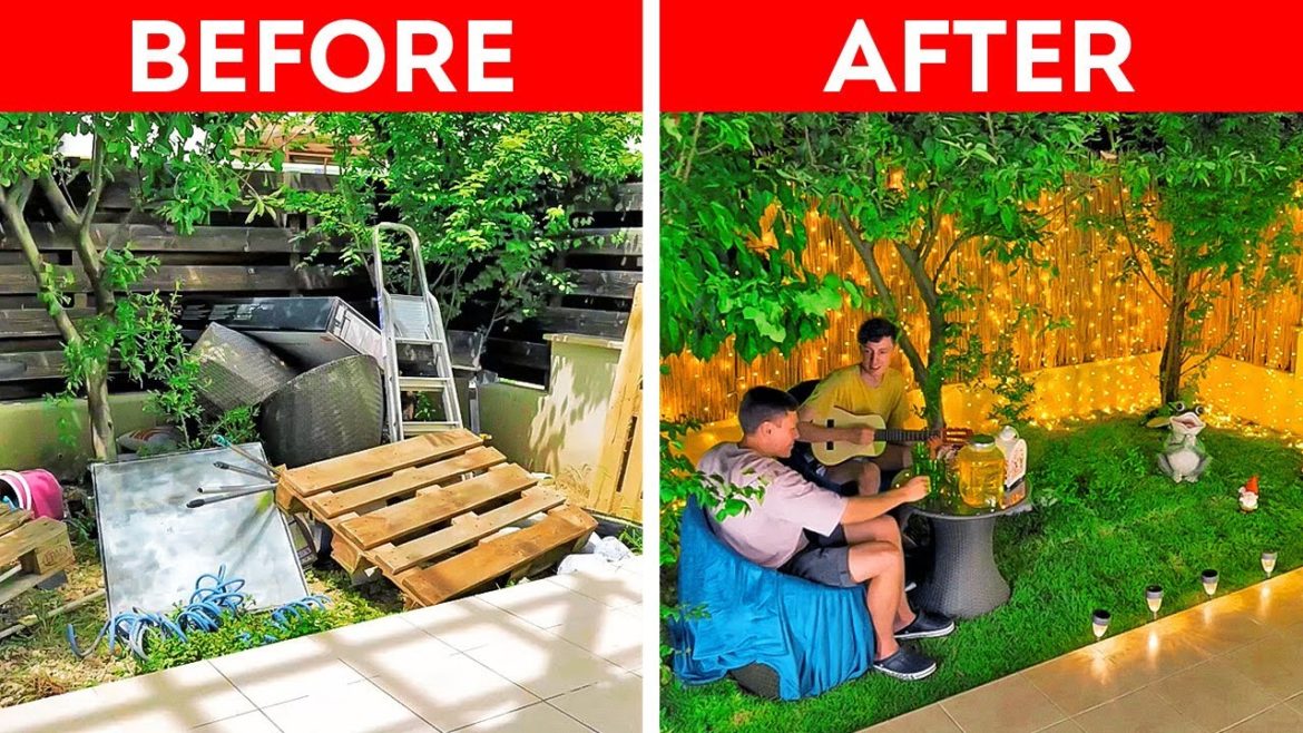 Tiny Backyard Makeover || Budget Friendly DIY Backyard Decor ideas