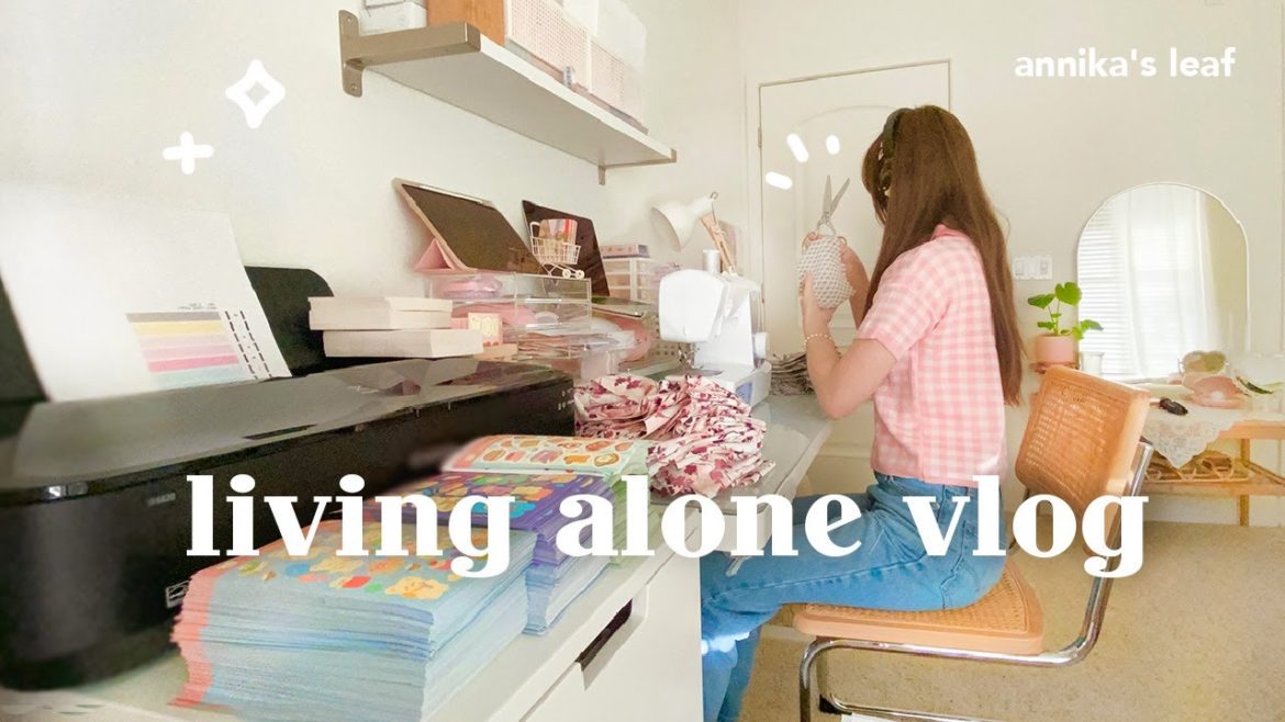 life of a one-woman small business owner 🍂🍡 waking up at 6:30 am, sleep exam, unboxing new products