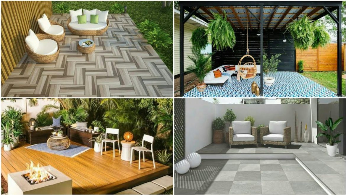 Modern Patio Tile Designs Ideas | Front Yard & Backyard Patio Designs | Paver Tiles #patio #tiles