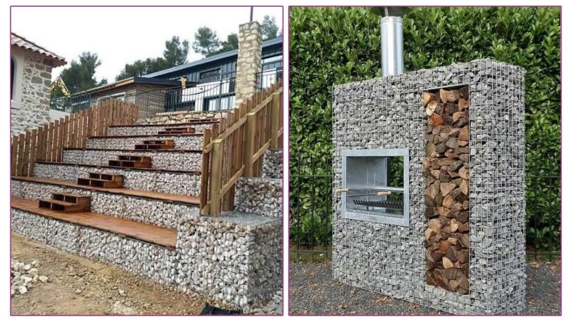Top Gabion Design,  Beautiful Gabion Fence Creative Design Ideas,