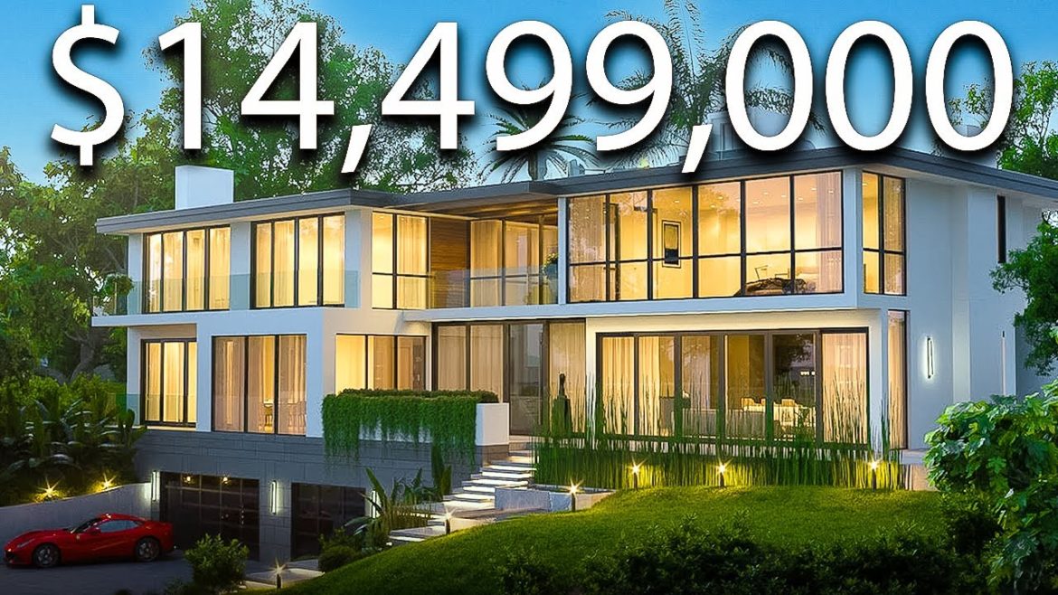 Inside A $14,499,000 TROPICAL Resort Mansion With Ocean Views!