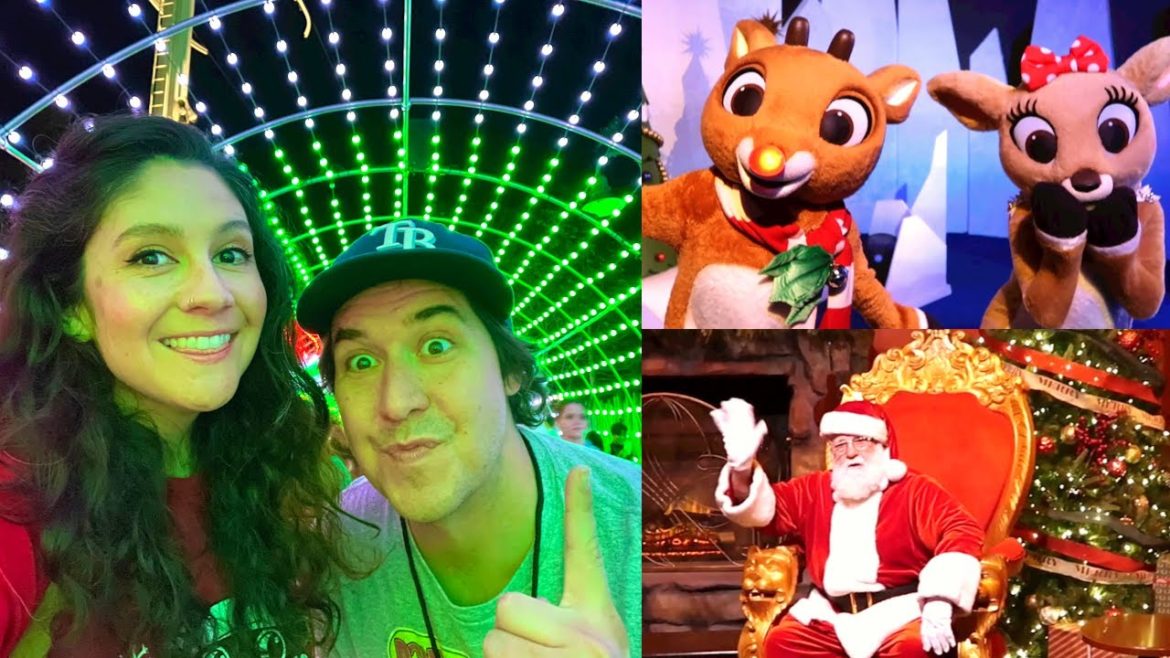 CHRISTMAS TOWN at Busch Gardens Tampa, FL 2022! Beautiful Holiday Lights, Meeting Santa, & Treats!