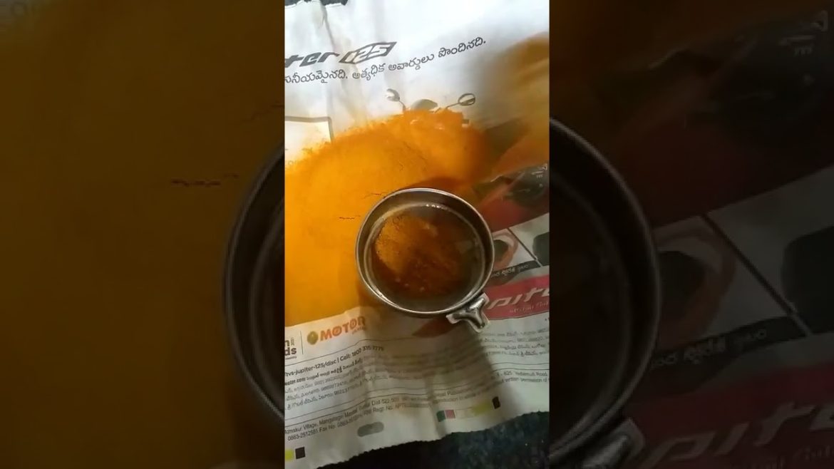 organic turmeric powder making in-home #shorts #organic #spices
