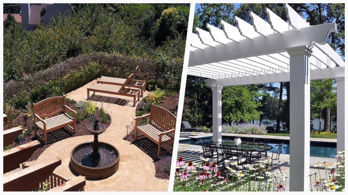 75 Beautiful Outdoor Fountain With A Pergola Design Ideas #�1627 � 75 Beautiful Outdoor Fountain With A Pergola Design Ideas #�1627 �