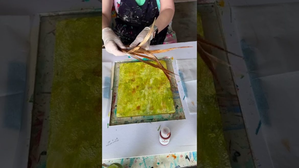 177. Gel Prints with Botanicals/Deli Paper to make Abstract Collage Papers @Wendy & Ria's Art 177. Gel Prints with Botanicals/Deli Paper to make Abstract Collage Papers @Wendy & Ria's Art