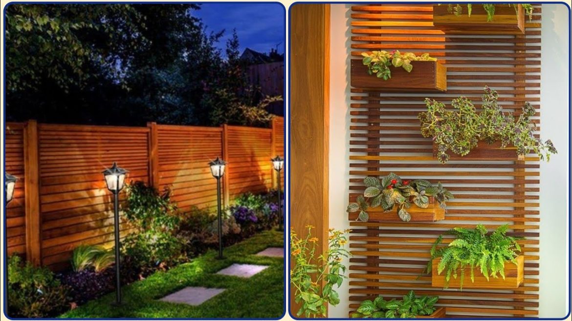 Stylish Garden Wooden Wall Design - Elegant Inspiration Garden Designs