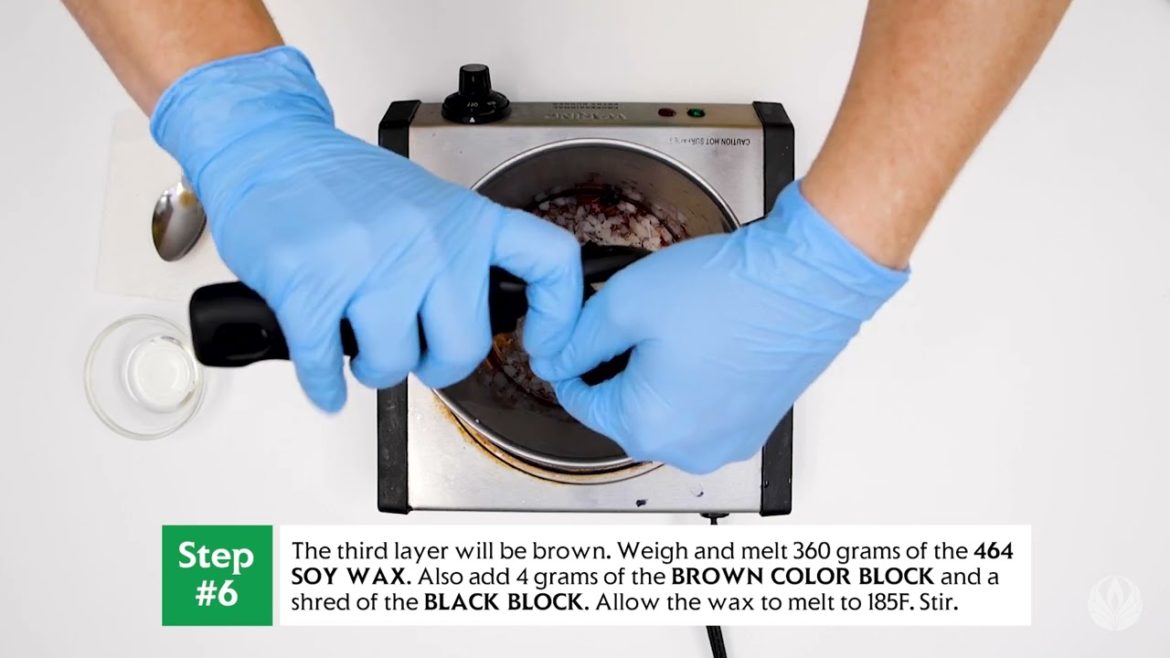 Making a Layered Candle with Natures Garden Candle and Soap Making Supplies