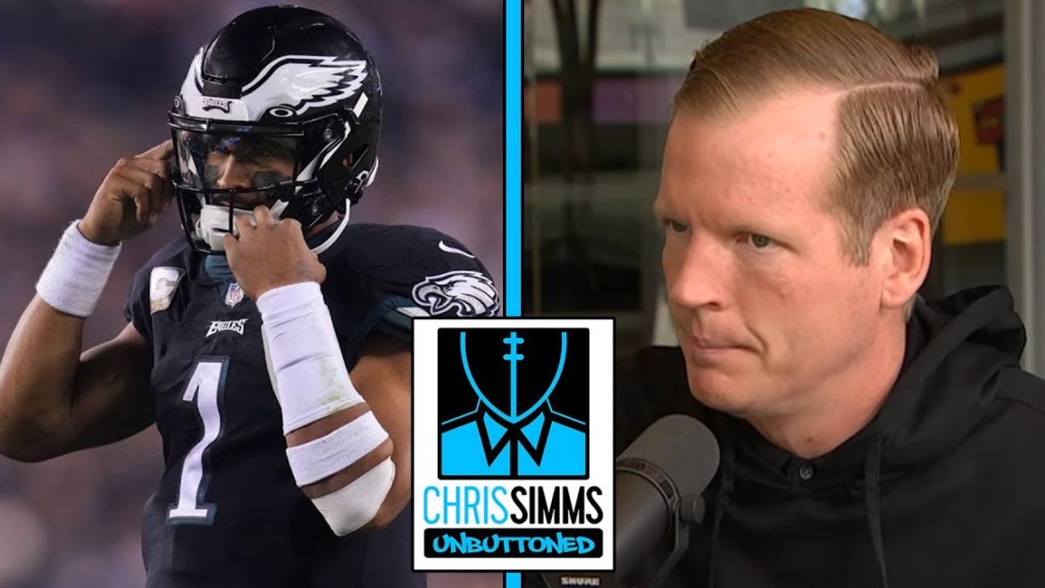Jalen Hurts sets Eagles franchise quarterback rushing record | Chris Simms Unbuttoned | NFL on NBC