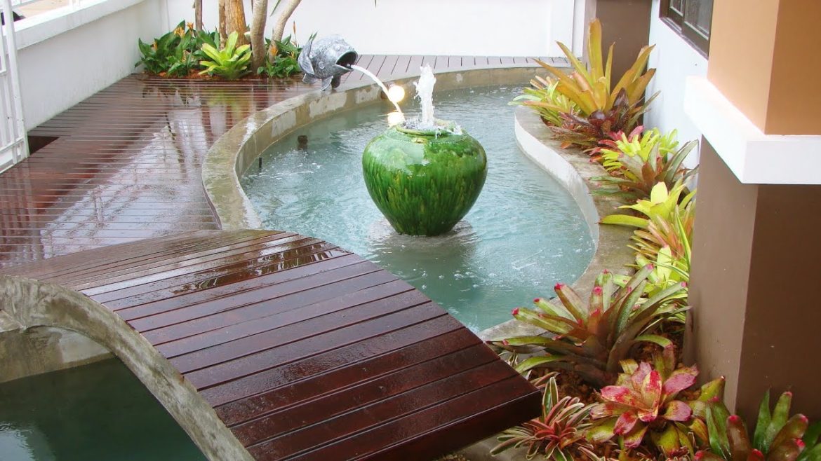 Beautiful Koi pond in front yard ideas Beautiful Koi pond in front yard ideas