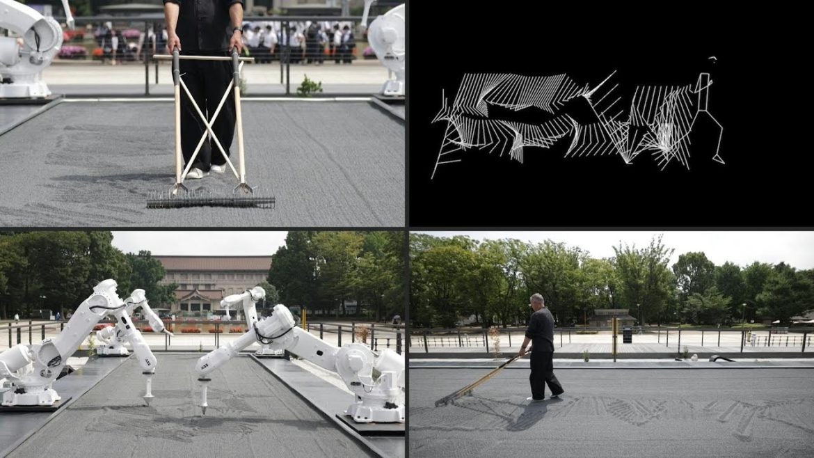 Robotic zen garden in Tokyo inspired by Olympic athletes | AFP Robotic zen garden in Tokyo inspired by Olympic athletes | AFP