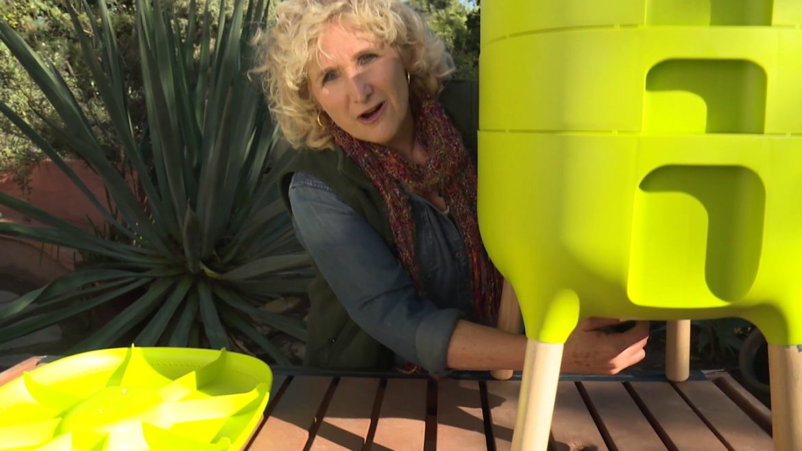 Gardener's Supply Worm Farm Composter and Copper Plant Trays