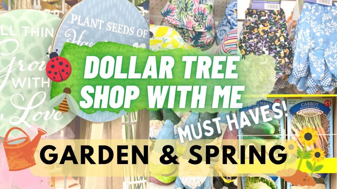 DOLLAR TREE Shop With Me | MUST HAVE NEW GARDEN SUPPLIES AND DECOR