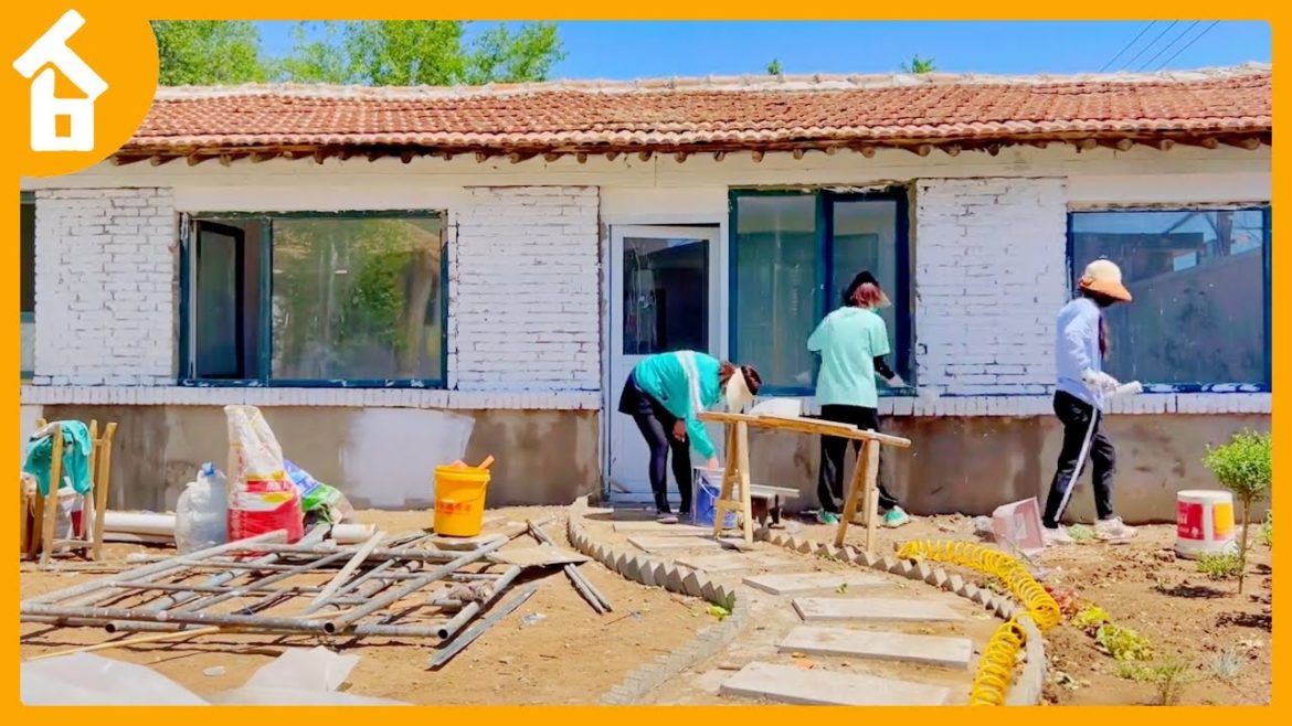 After being fired! Three girls renovating the old house, partying together on the weekend