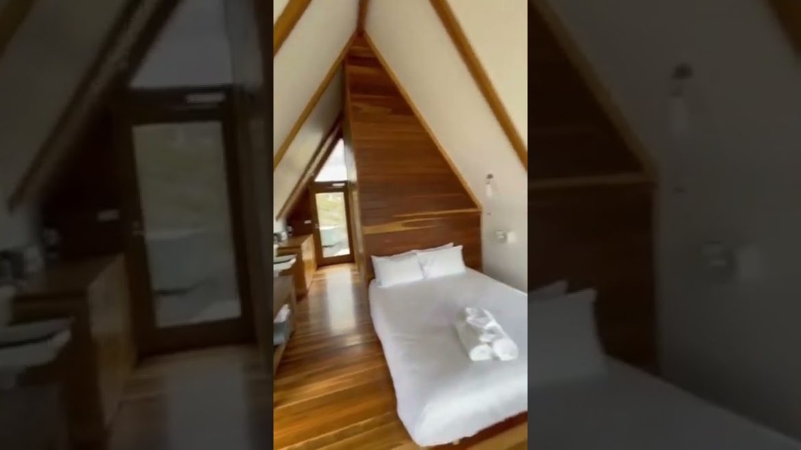 Could you live in this 36 sqft A Frame style tiny house #shorts Could you live in this 36 sqft A Frame style tiny house #shorts