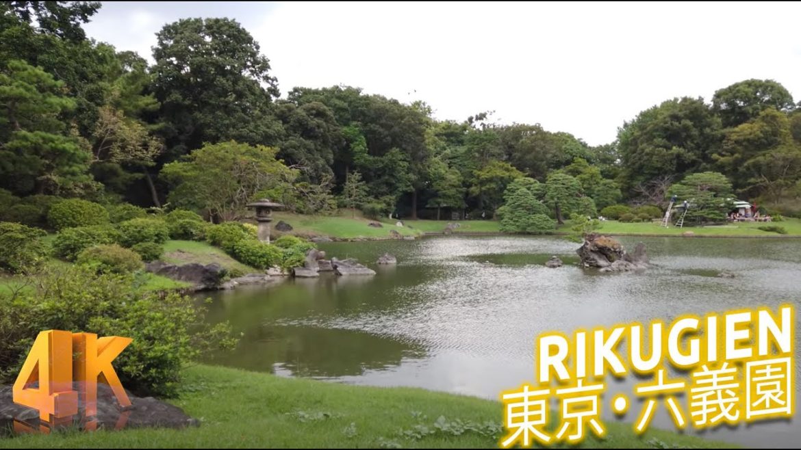 Japanese Garden: Rikugien relaxing walk tour in Tokyo [4K binaural audio]