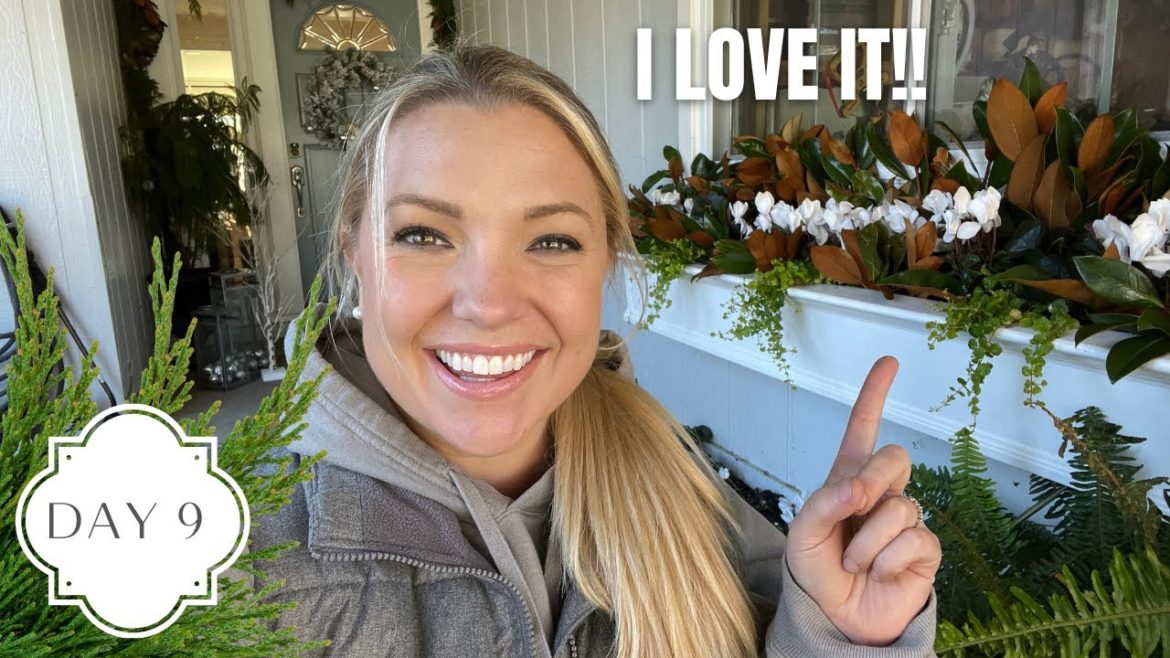 Holidays in the Garden Day 9! :: Decorating My Front Porch AND Window Box!