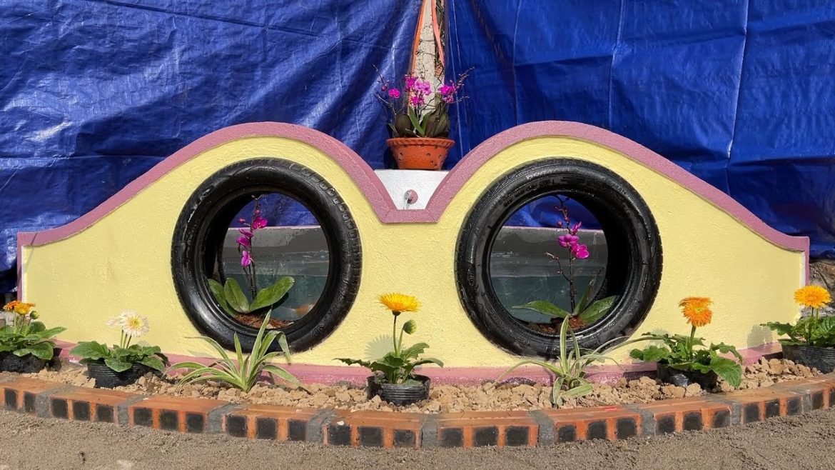 Creative Garden Design Ideas / Great Garden Decoration Ideas / DIY Aquarium From Cement And Recycled