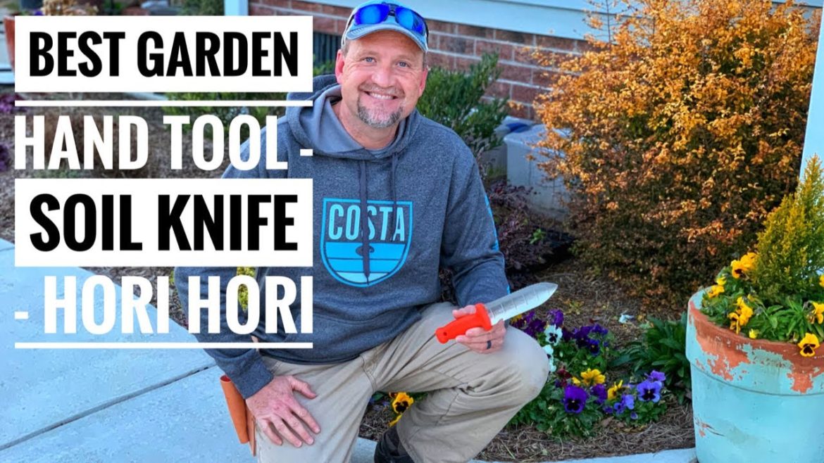 The best gardening hand tool- AM Leonard Soil Knife - Hori Hori knife