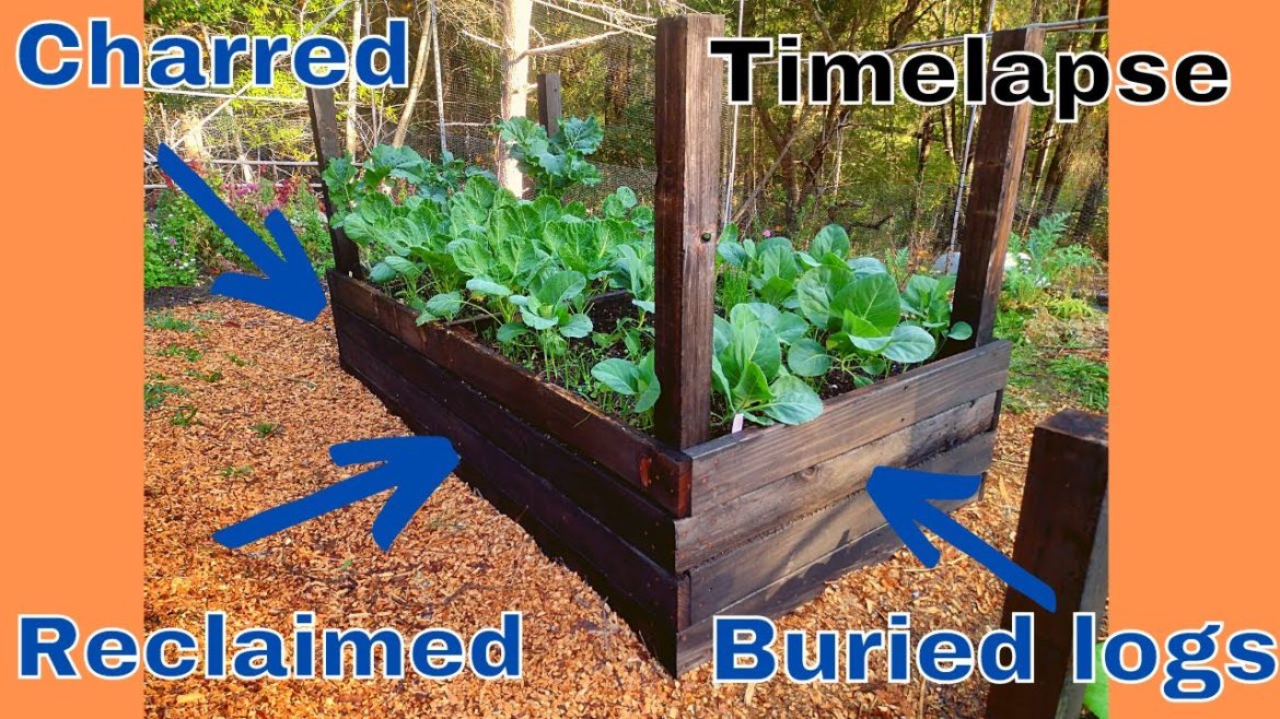 How to build Raised Garden beds.  100% Free, Long Lasting, Timelapse.