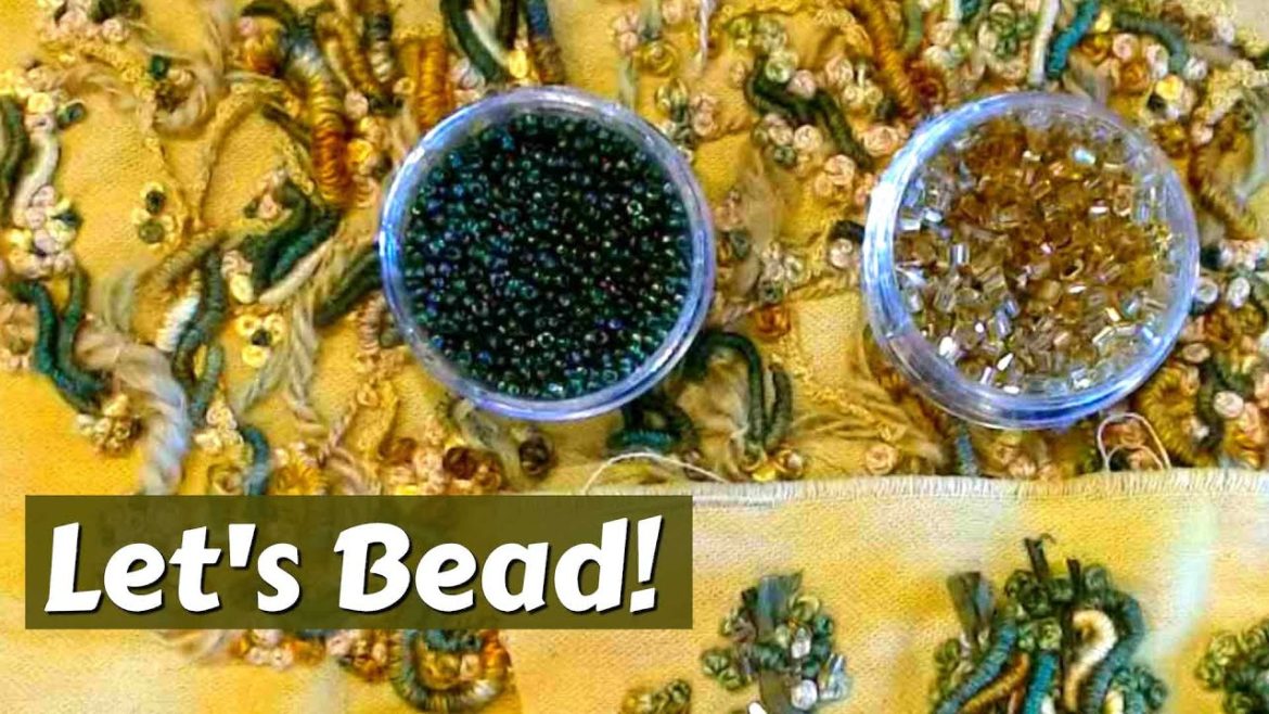 Adding Beads to SLOW STITCH EMBROIDERY | Accent your Bullion Knots