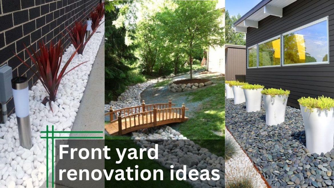 Ash landscaping ideas|front yard garden landscaping ideas |front yard renovation with stone décordiy