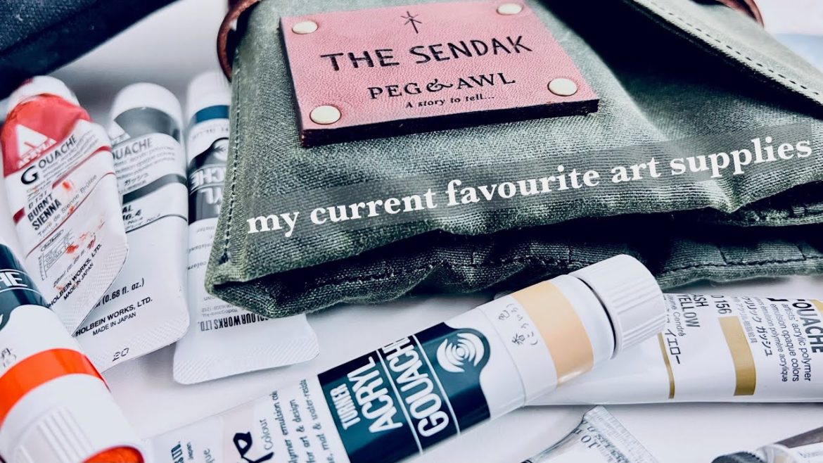 MY CURRENT FAVOURITE ART SUPPLIES (with swatching & examples of my artwork)