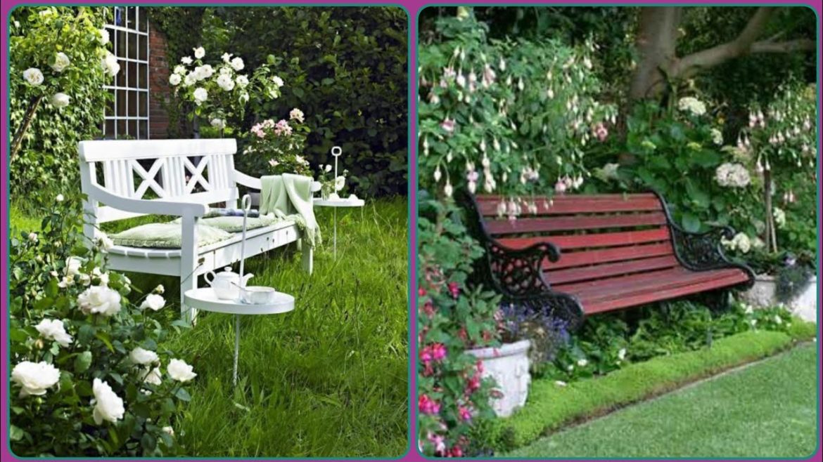 Fabulous Garden Wooden Beaches Ideas _ Garden Organization