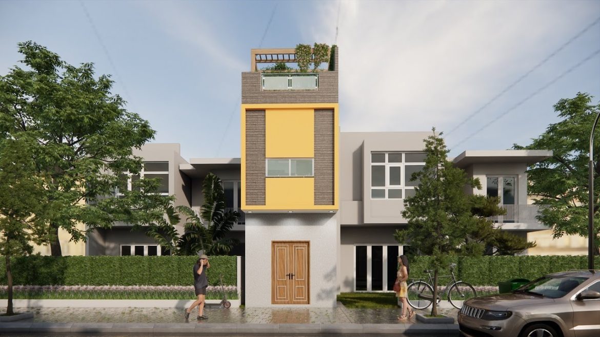 200 sqft house with roof garden #shorts