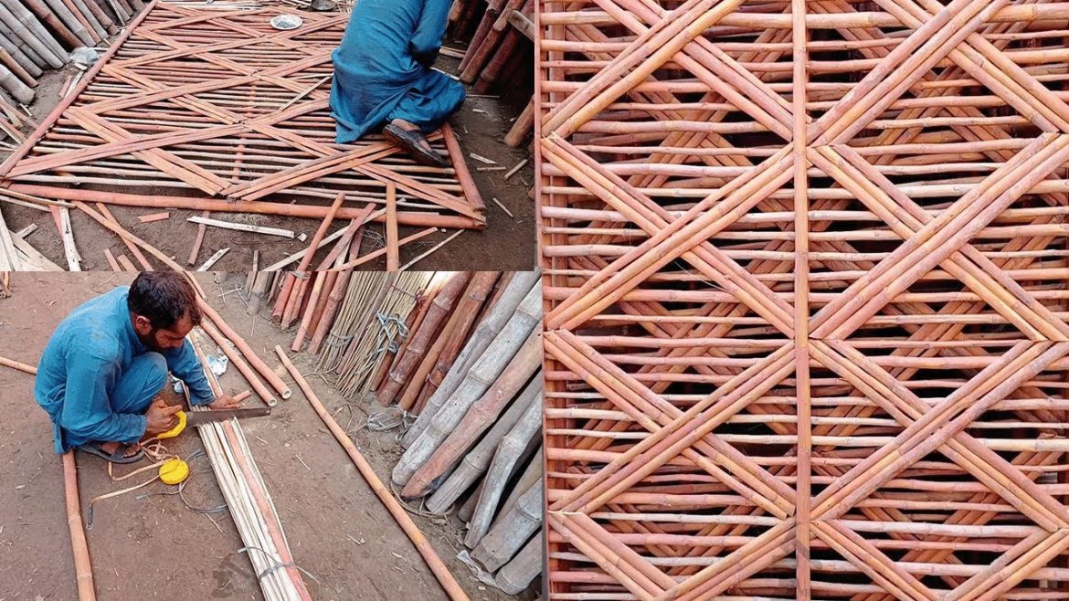 Bamboo Wall Design Making | Home Decor