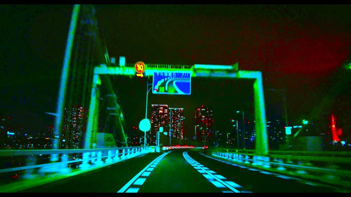 japan night drive - chill lofi hip hop to study / work / sleep + late night drive in japan ✨