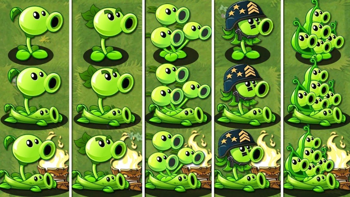 Tournament Every PEA Level 1 & Torchwood - Who Will Win? - Pvz 2 Plant Vs Plant