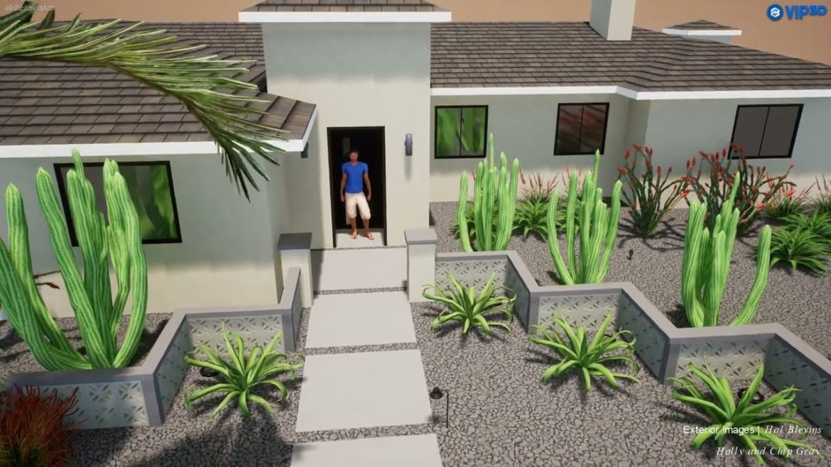 Palm Springs front yard landscape update