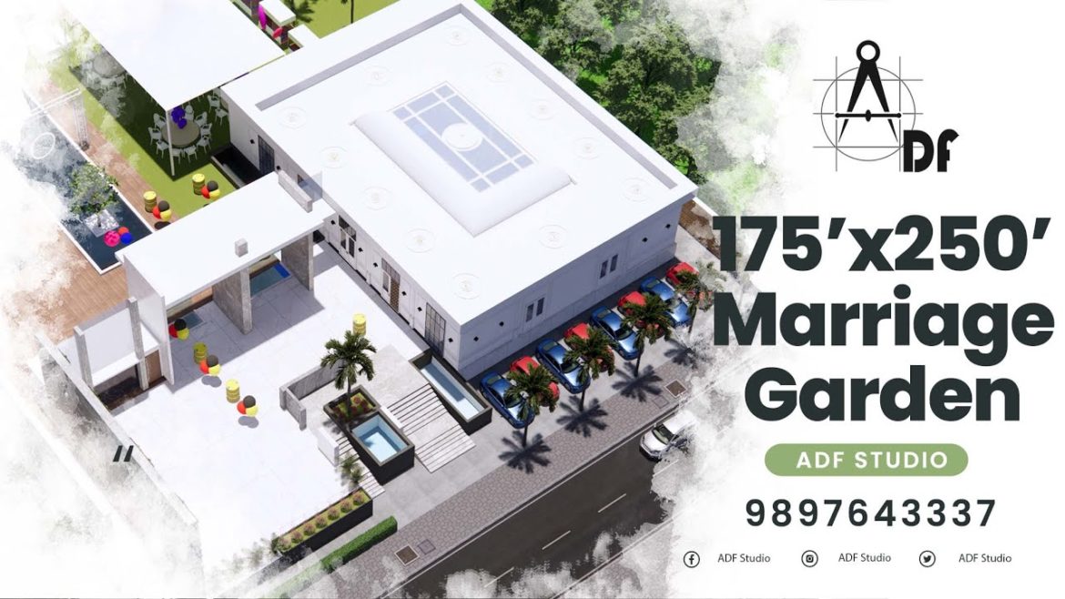 175×250 Marriage Garden Design | 65×80 Banquet Hall Design | Function Hall Design 175x250 Marriage Garden Design | 65x80 Banquet Hall Design | Function Hall Design