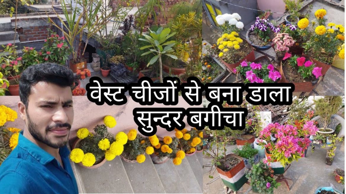 Waste material garden by Ashvini Waste material garden by Ashvini