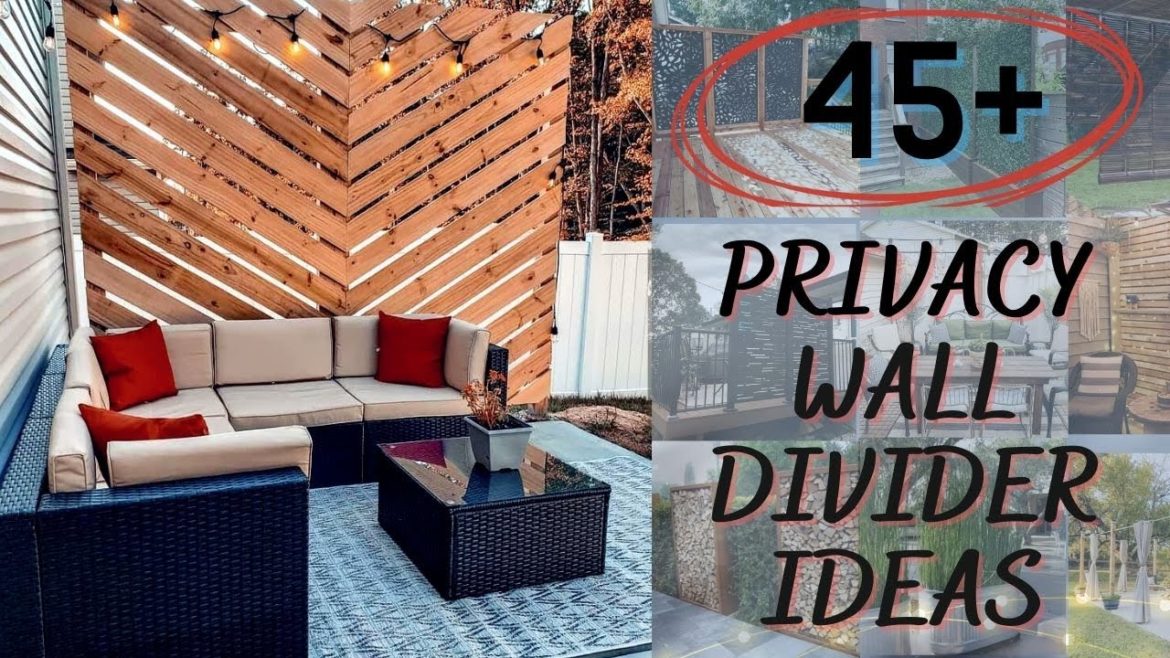 45+ Backyard Privacy Wall Divider Landscape Ideas