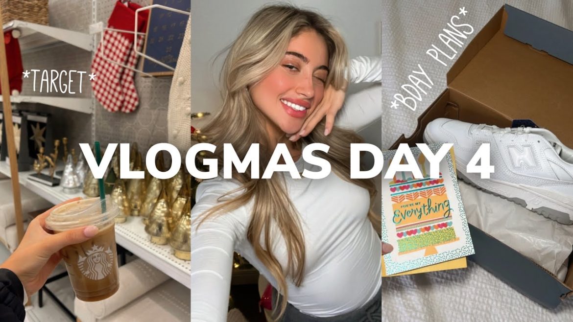 VLOGMAS DAY 4: target run, birthday plans & wrapping gifts