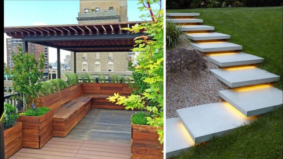 Modern Garden Design Highlight Focus light design Garden