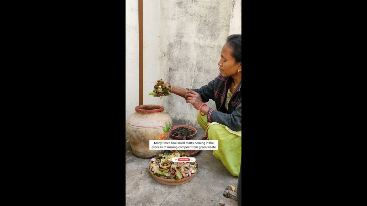 Ways To Prevent Foul Smell In Kitchen Waste Compost|दुर्गंध मुक्त खाद बनाये #ashasgardenstory#shorts