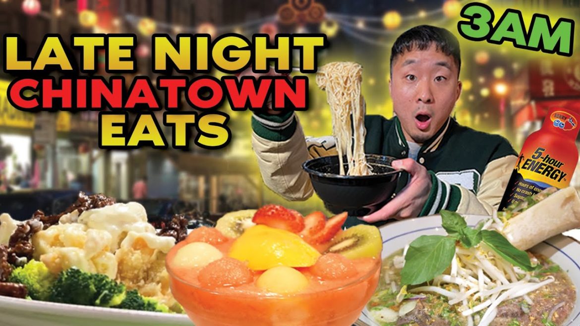 BEST Cheap LATE NIGHT Food In Chinatown at 2AM!