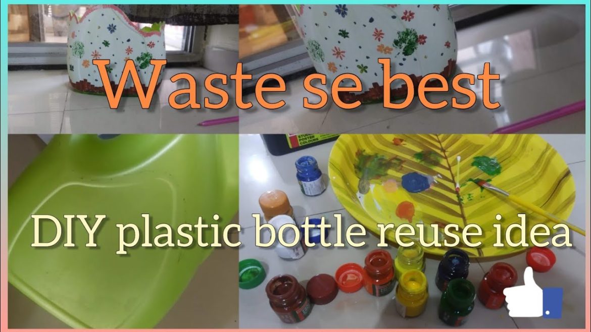 DIY plastic reuse idea# DIY home decor# waste se best