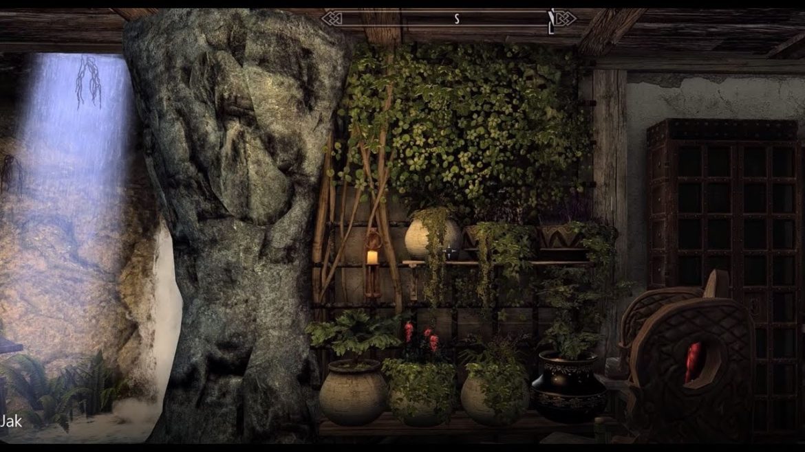 Jakusou Sansou - Player house and Garden like Japanese style - Skyrim Special Edition House Mod