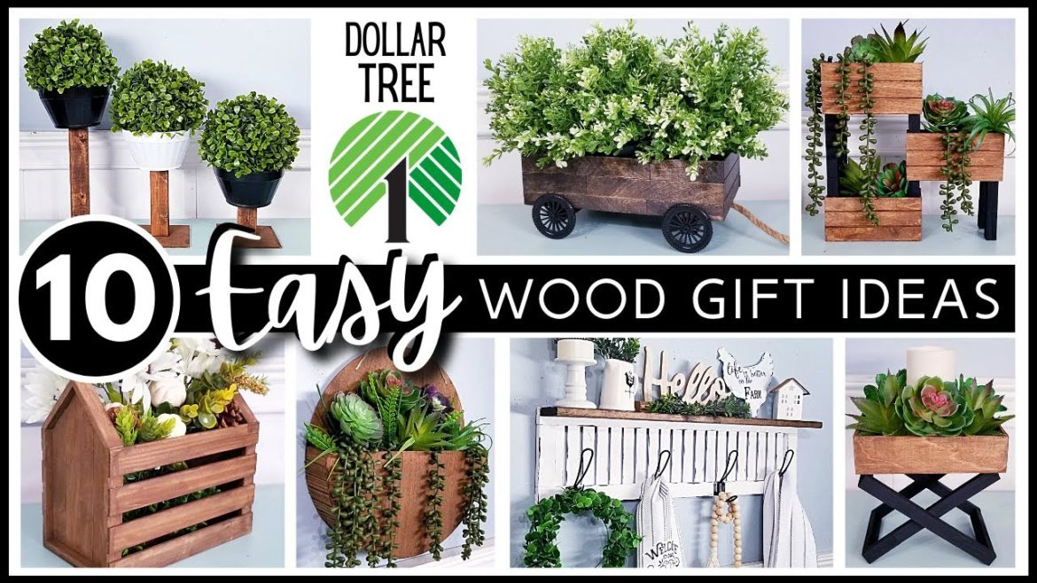 TOP 10 DOLLAR TREE Wood Gift IDEAS (That Don't Look CHEAP!) Inexpensive Wood & Dollar Store Crafts!