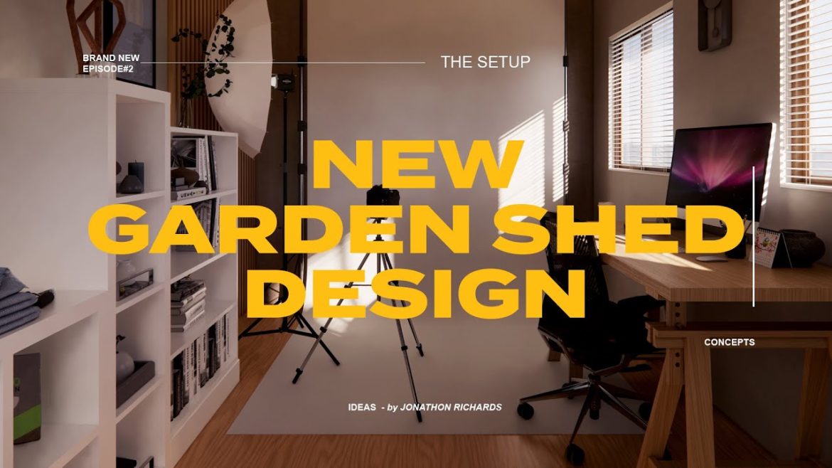NEW GARDEN SHED DESIGN: How to create the perfect studio in your garden shed! NEW GARDEN SHED DESIGN: How to create the perfect studio in your garden shed!