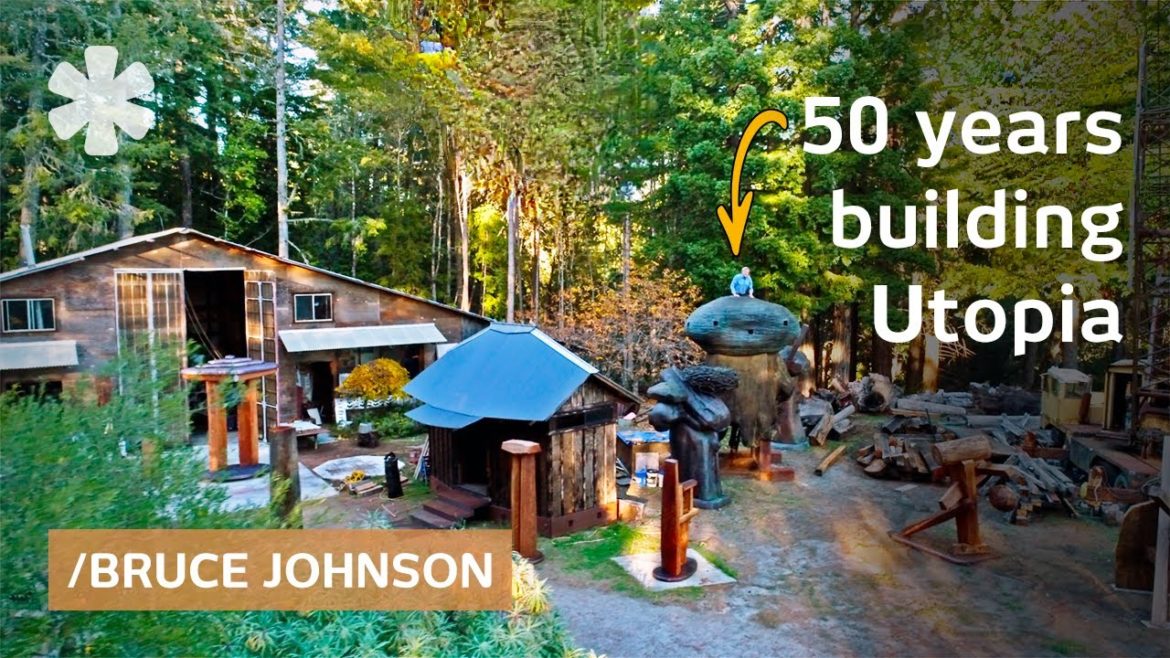 50 years building homestead & sculptor Utopia amid redwoods 50 years building homestead & sculptor Utopia amid redwoods