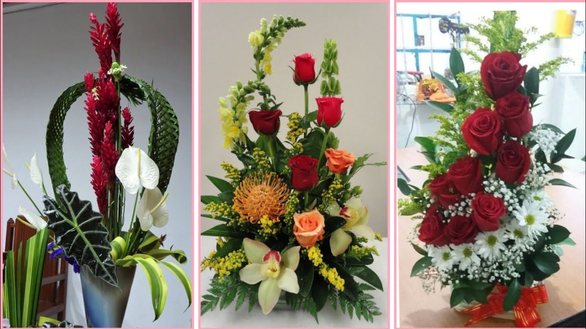 Latest Christmas ekabana Japanese flower arrangement