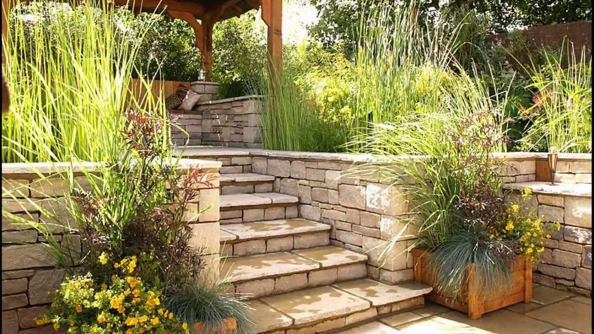 Garden Stairs Design Ideas 2018 | DIY Wood Backyard Vegetables Cottage Courtyard Landscaping Tour