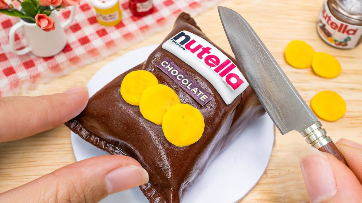 Fancy Realistic Miniature Nutella 3D Cake Decorating Recipe - Amazing Fondant Cake Decoration Idea