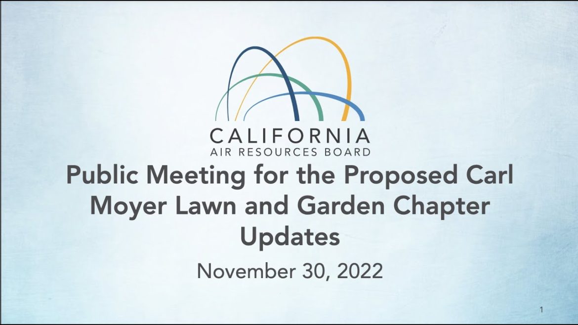 Public Meeting: Carl Moyer Lawn and Garden Equipment Replacement